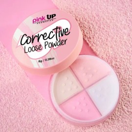 Corrective Loose Powder Pink Up Polvo Suelto Correctivo Mate Tono Cold