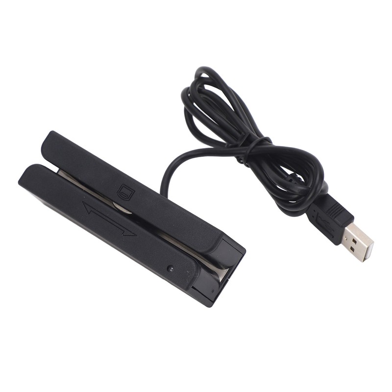3 Track Magnetic Stripe Card Reader Bidirectional Manual USB Card
