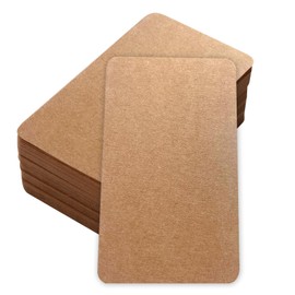 Blank Kraft Paper Cards Pack of 100 Empty Small Cards for Designing Small Notes Blank Paper Cards for Messages 9 x 5.4 cm