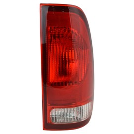TRQ Passenger Side Tail Light Assembly Compatible with 1997-2003 Ford F150 Truck 2004 F150 Heritage With Fleetside Bed 1999-2007 F250 F350 Super Duty Truck 1999-2003 F450 F550 FO2801117