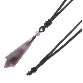 IWOWHERO Crystal Necklace for Women Energy Column Pendant Necklace Fashion Jewelry Pendant Girls Jewelry