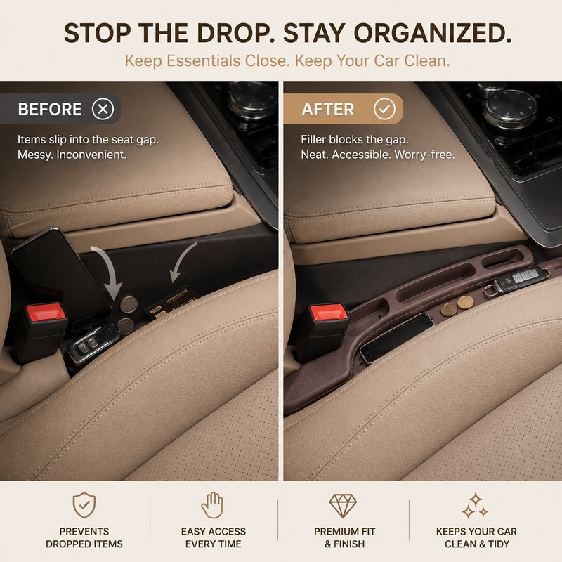 2 pcs Car Seat Gap Filler for Interior Organization –