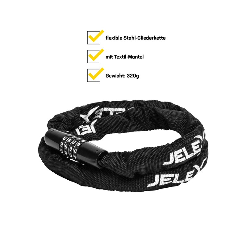 JELEX Dr.Security High Quality Steel Anti-Theft Bicycle Lock with Textile