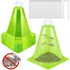 40PCS Garden Cloches for Plants with 80PCS Ground Stakes,Reusable Plant