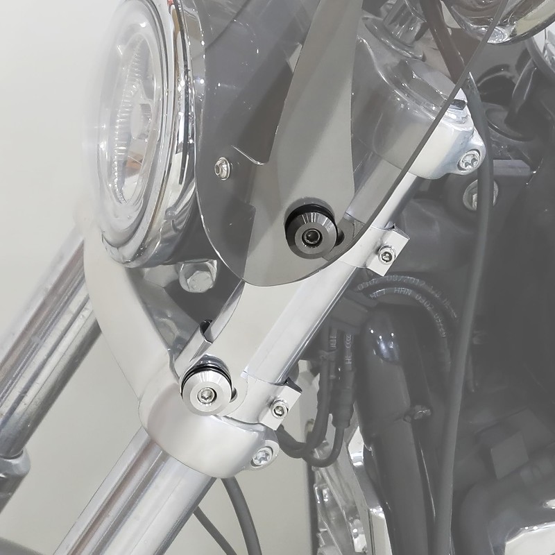 TCT-MOTORPARTS Fairing Mount Fork Clamps Clip 49mm Fits for Harley