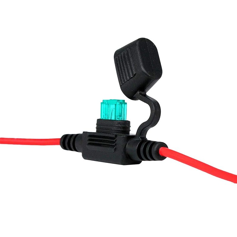 VANTRONIK Waterproof Mini Inline Fuse Holder 16 Gauge 12-inch Long