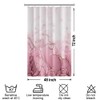 Uiiooazy Pink Shower Curtain, Abstract Marble Shower Curtain for Stall