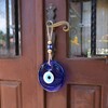 BCS X-Large Evil Eye Wall Decor 5.2'' Blue Glass Turkish