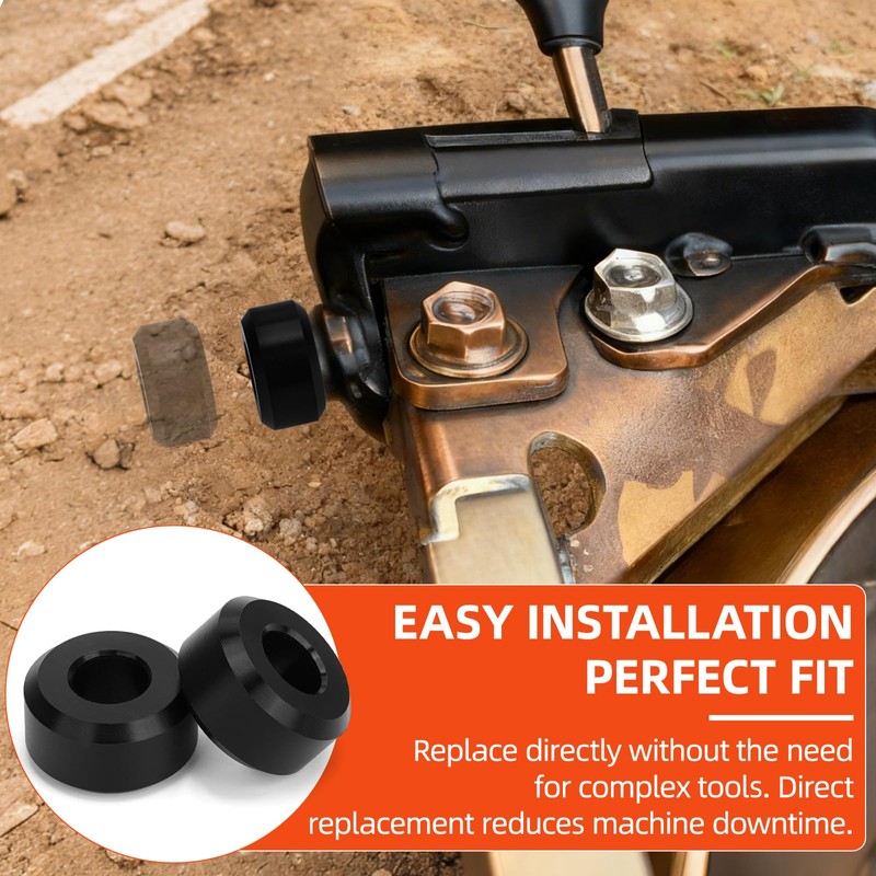JERBOR Upgraded 4Pcs Door Wheel Rollers Fit for Kubota SVL65/SVL75/SVL97
