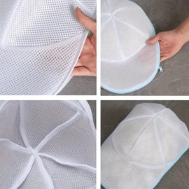 Cap Washer für Basebmützen, 2 Stück Cap Wascher für Waschmaschine,Cap Waschmaschinen Form,Basecap Waschgestell,Klappbarer Hutablagen,Cap Halter,Waschgestell Waschgestell Waschkäfig für Hut