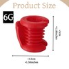 4 Pack Crochet Finger Guard Ring Set Red and Purple