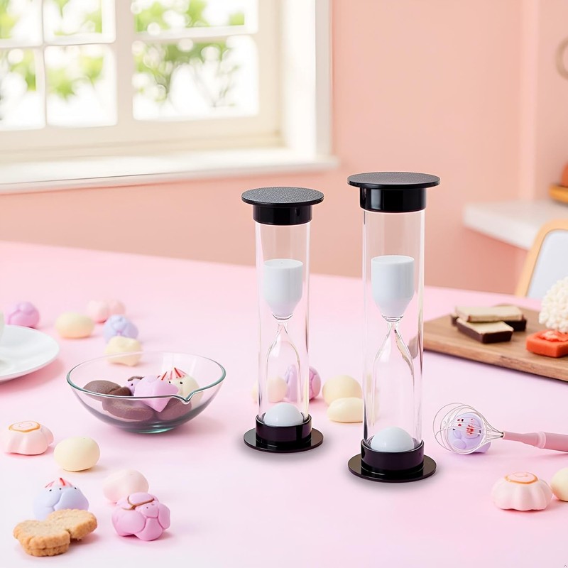2Pcs New Mini Hourglass Sand Timer - 1 Minute (60