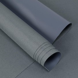 GoldWheel Canvas Waterproof Marine Fabric 108" L×60" W 600Denier Cordura Material with Waterproof PVC Coating Anti-UV Canvas Awning Fabric for Outdoor/Indoor Boat Tent Cushion, Gray