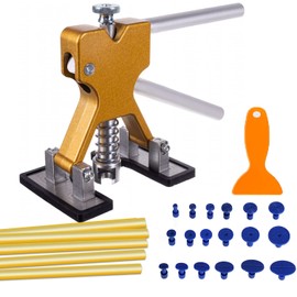 Paintless Car Dent Puller Kit, Dent Removal Kit Tool Car Dent Remover Auto Body Dent Repair Tool Kit Golden Lifter Dent Repair Puller for Car Body, Motorcycle, Refrigerator.