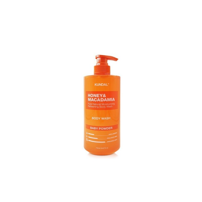 Kundal Honey and Macadamia Pure Body Wash 718ml / 쿤달