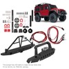 1/10 RC Metal Front Rear Bumper with LED Light Kit