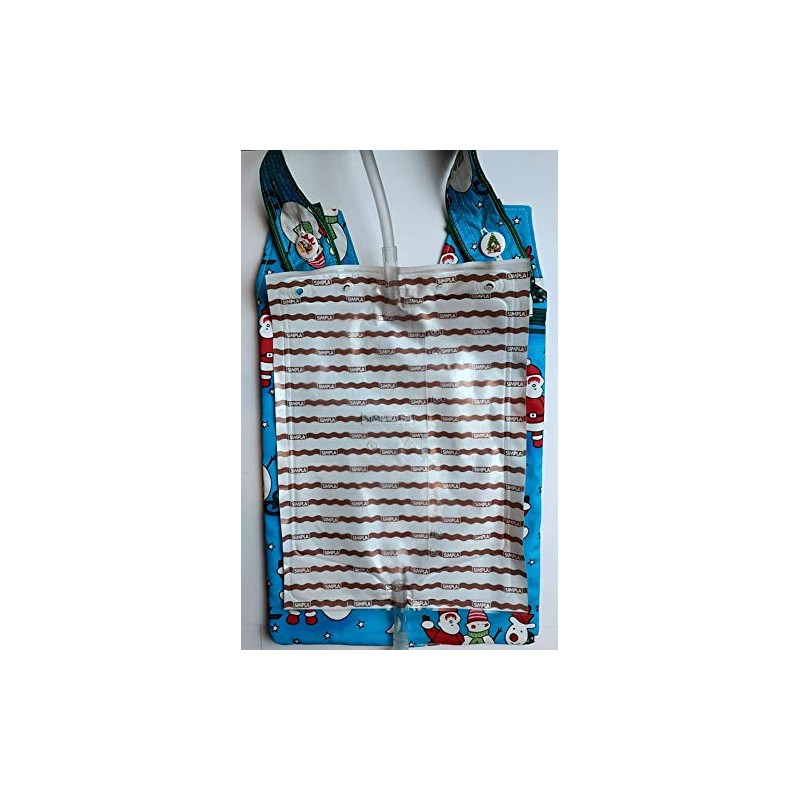 100% Cotton Catheter Night Bag Holder with Handle. Cover for