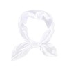 1 Piece of White Square Satin Scarf Wrap Ribbon Neck