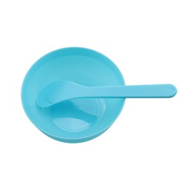 RLECS 6PCS Blue DIY Glue Mixing Bowl DIY Slime Making Tools PP Plastic Glue Mixing Bowls with 6PCS Glue Mixing Spoons for Funny Craft Making Arts