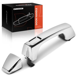 A-Premium Front or Rear Exterior Door Handle Compatible with Hummer H3 2006-2010, H3T 2009-2010, Chrome, Replace# 15794315, 15932907
