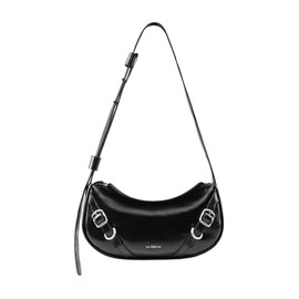 Small Purse Leather Bags For Women: Black Shoulder Handbags Crossbody Bag - Adjustable Straps for Ladies Classic Vacation