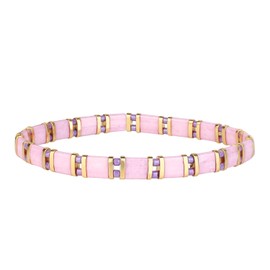 KELITCH New Miyuki Tila Beaded Stretch Bracelets Women Tila Bracelets Stackable Friendship Bracelets