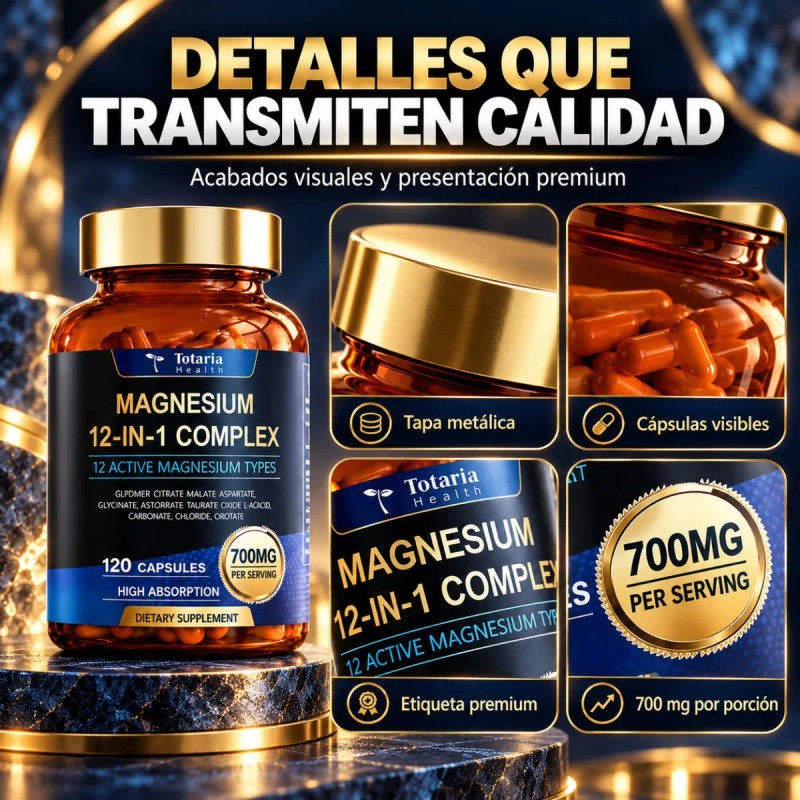 Magnesium Natural Mineral Supplement Pack 2