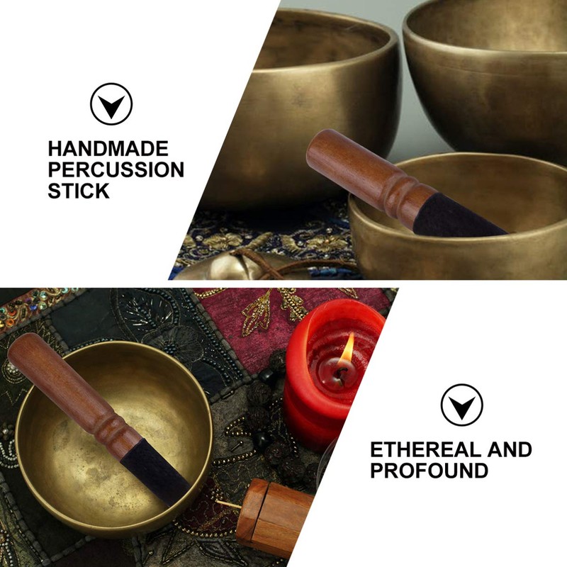 Wooden Singing Bowl Mallet Sound Bowl Stick Singing Bowl Striker