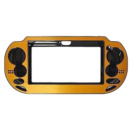 OSTENT Aluminum Metal Skin Protective Cover Case Compatible for Sony PS Vita PSV Color Gold