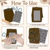 CONCHLERY 4 Sheets Clay Texture Sheets Owl Flowers Plants Books
