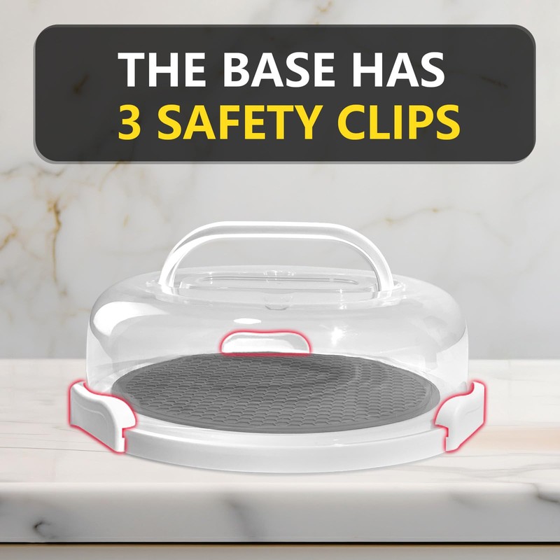Tmrioplep 2 Pack Pie Containers with Lids and Handles, Loadable