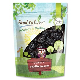 Pitted Prunes, 1 Pound – Whole Dried Plums, Unsulfured, Unsweetened, Non-Infused, Non-Irradiated, Vegan, Raw, Bulk
