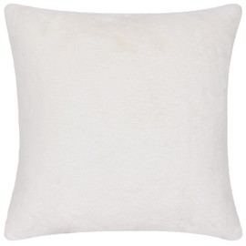 Heya Home Cozee Pink Check Faux Fur Cushion Cover
