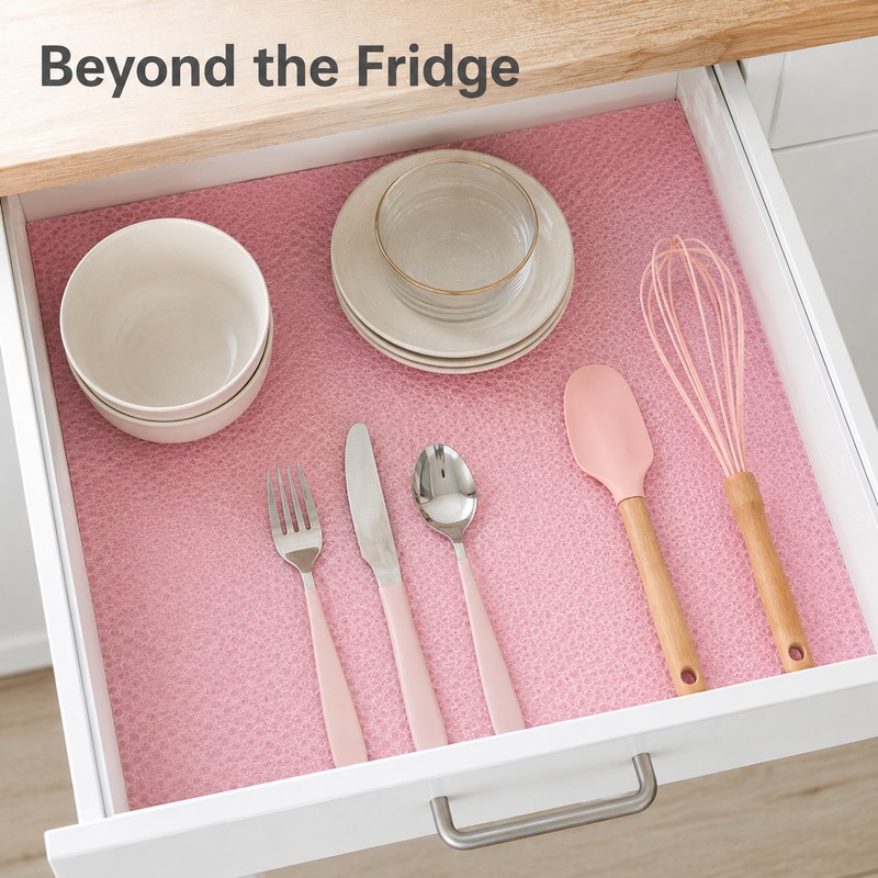 EVA Refrigerator Shelf Liners 29 × 44 cm, Washable Waterproof