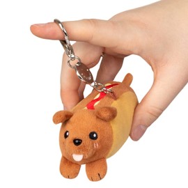 Squishable / Micro Dachshund Hot Dog 3" Plush with Metal Clip