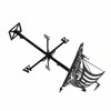 Stainless Steel Weather Vane Retro Farm Scene Garden Stake Weathervane