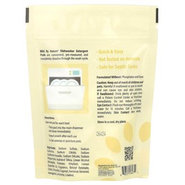 Mild By Nature Automatic Dishwashing Detergent Pods, Lemon, 10 Pods, 6.3 oz (180 g)
