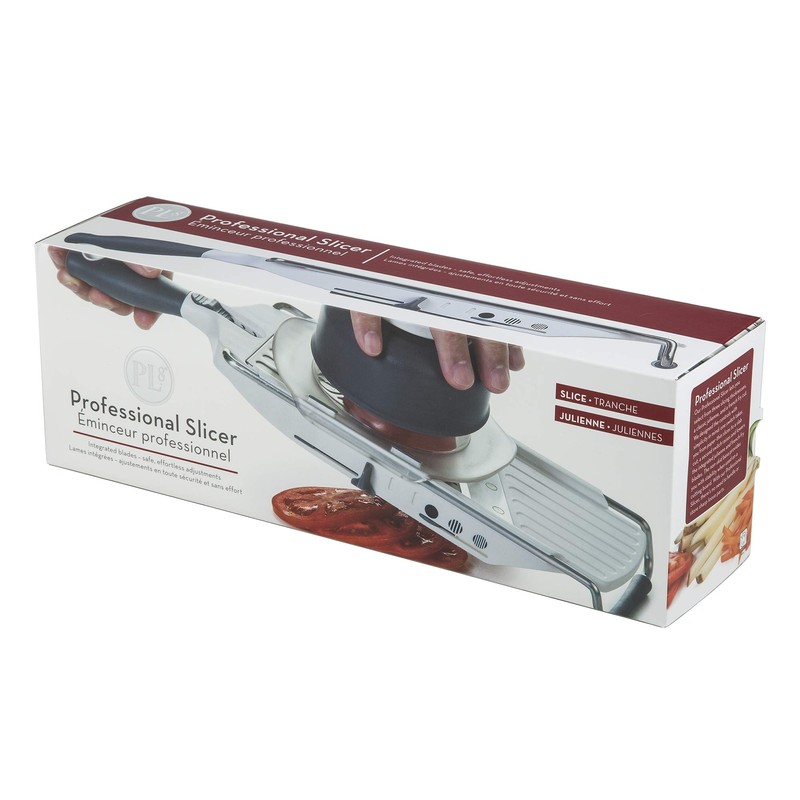 Progressive 10PL81100 PL8 Professional Hand Mandolin/Gourmet Slicer, Plastic/Stainless Steel ,