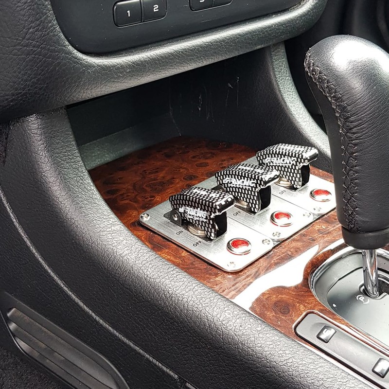 Simoni Racing ISR/3C-L Universal Switch Chrome Panel, White Cromo