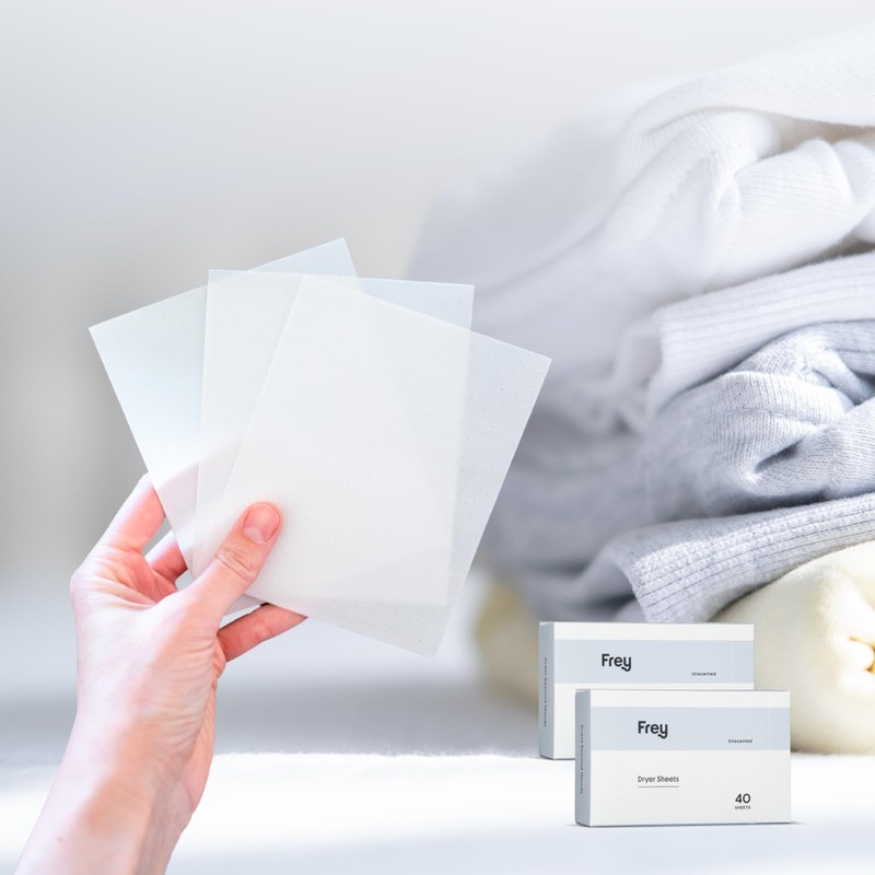 FREY Dryer Sheets – Free & Clear | Organic Fabric