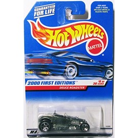 Hot Wheels 2000 First Editions Deuce Roadster Silver 6 of 36 Cars Mattel Wheels