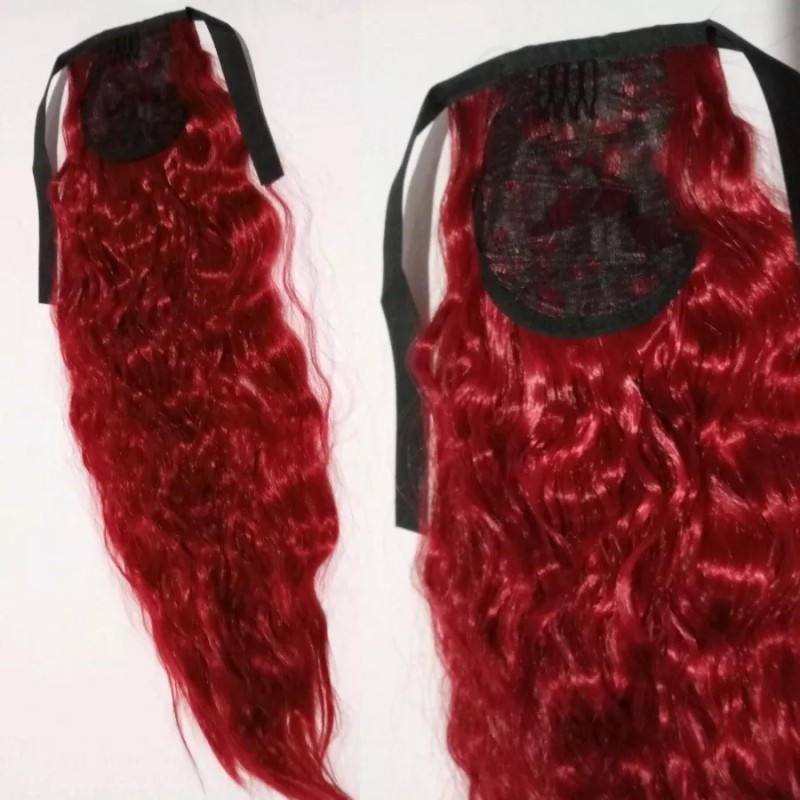 TASSYME ACCESORIOS Coleta Pony Red Premium Sintética Mujer Moderna Bonita