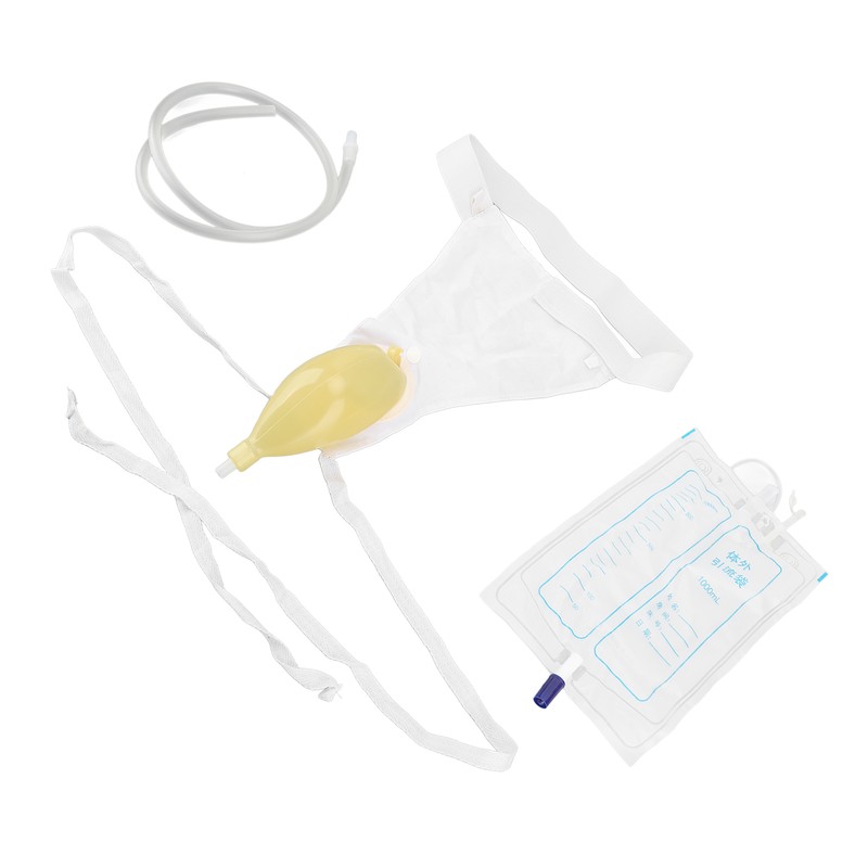 Urine Collector Bag 1000ml Reusable Skin Friendly Silicone Urine Drainage