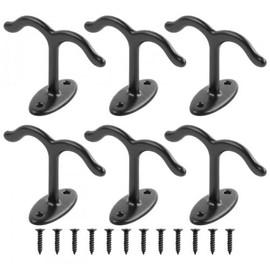 Husalsea 6 Ceiling Hooks Double Ended Hook can Hang Coats, Hats, Ceiling Fans, Flower Baskets