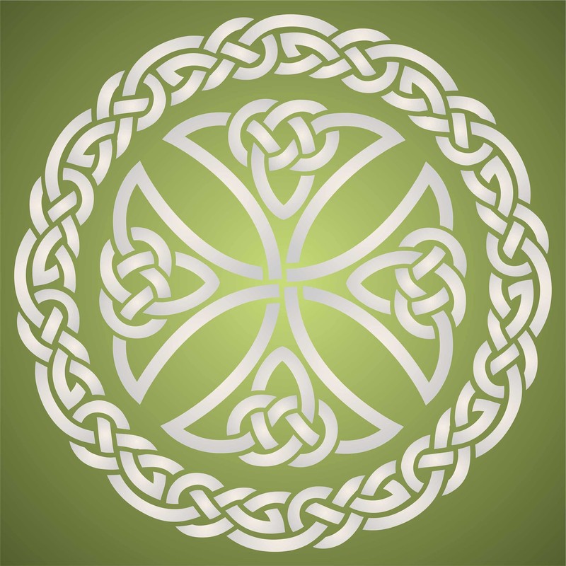 Stencils for Walls: Celtic Cross Stencil, 8.5 x 8.5 inch