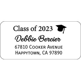 Atelier Elegance Custom Labels, Class of, Any Name, Any Address