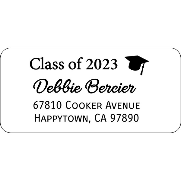 Atelier Elegance Custom Labels, Class of, Any Name, Any Address