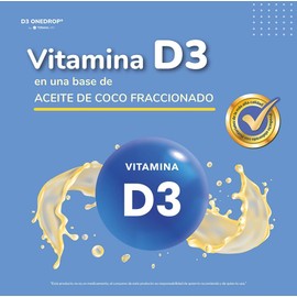 ONEDROP Vitamin D3 Liquid Supplement – 400 IU Per Drop, 3 mL Bottle for Daily Immune & Bone Support, Easy-to-Use Dropper for Infants, Children & Adults