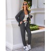 Ekouaer Pajamas Set Long Sleeve Jogger Set Two Piece Sleepwear