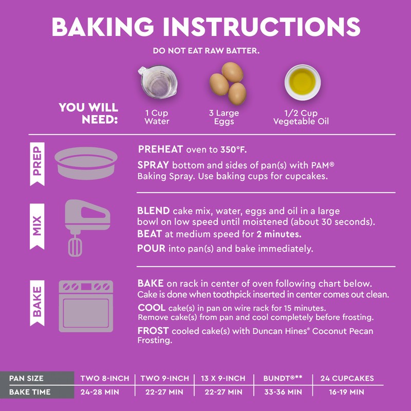 Duncan Hines German Chocolate Cake Mix, Holiday Baking, 15.25 oz.